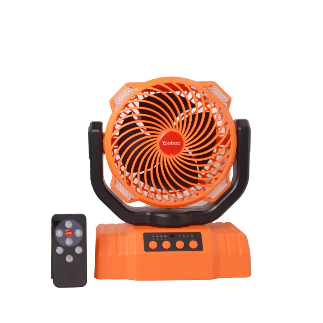 Quạt Tích Điện Yoobao F8 PRO 10.000mAh – Điều Khiển Từ Xa, Xoay 360°, Đèn LED & Sạc Dự Phòng