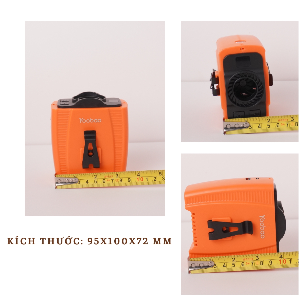 Quạt Đeo thắt lưng YOOBAO Y1 10000mAh – đeo cổ Đeo Hông Dành Cho Trekking Và Công Việc Ngoài Trời