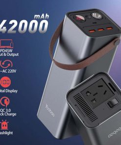Trạm Sạc Dự Phòng YOOBAO EN1 46200mAh, Đầu Ra AC 220V 150W - Cung Cấp Nguồn Cho Quạt, Củ Sạc, Đèn Khi Đi Dã Ngoại