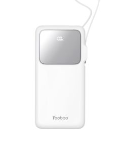 Pin Sạc Dự Phòng Yoobao Q22 20000 mAh – Sạc Nhanh 22.5W, Màn Hình Hiển Thị, Cáp Tích Hợp