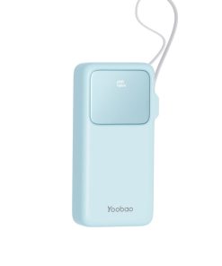 Pin Sạc Dự Phòng Yoobao Q22 20000 mAh – Sạc Nhanh 22.5W, Màn Hình Hiển Thị, Cáp Tích Hợp