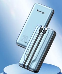 Pin Sạc Dự Phòng 20000mAh 22.5W YOOBAO LC6 - Sạc Nhanh PD65W, Tích Hợp 2 Cáp Sạc Type C và L, Vỏ Hợp Kim Chống Vân Tay