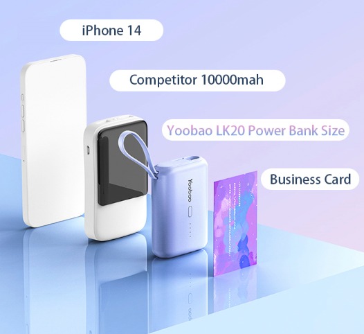 Pin Sạc Dự Phòng Yoobao LK-PD20 10000mAh - Sạc Nhanh 2 Cổng 22.5W, Công Nghệ PD20W và QC3.0