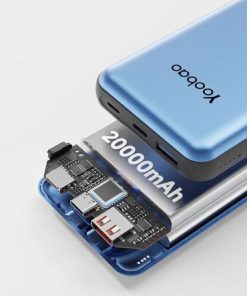 Pin Sạc Dự Phòng 20000mAh 22.5W YOOBAO LC6 - Sạc Nhanh PD65W, Tích Hợp 2 Cáp Sạc Type C và L, Vỏ Hợp Kim Chống Vân Tay