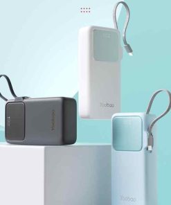 Pin Sạc Dự Phòng Yoobao Q22 20000 mAh – Sạc Nhanh 22.5W, Màn Hình Hiển Thị, Cáp Tích Hợp