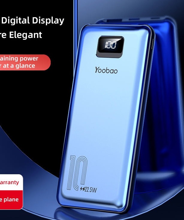 Pin Sạc Dự Phòng YOOBAO LC6 PRO 20000mAh 22.5W – Màn Hình Hiển Thị, Vỏ Hợp Kim Chống Vân Tay, Tích Hợp 2 Cáp Type C và L