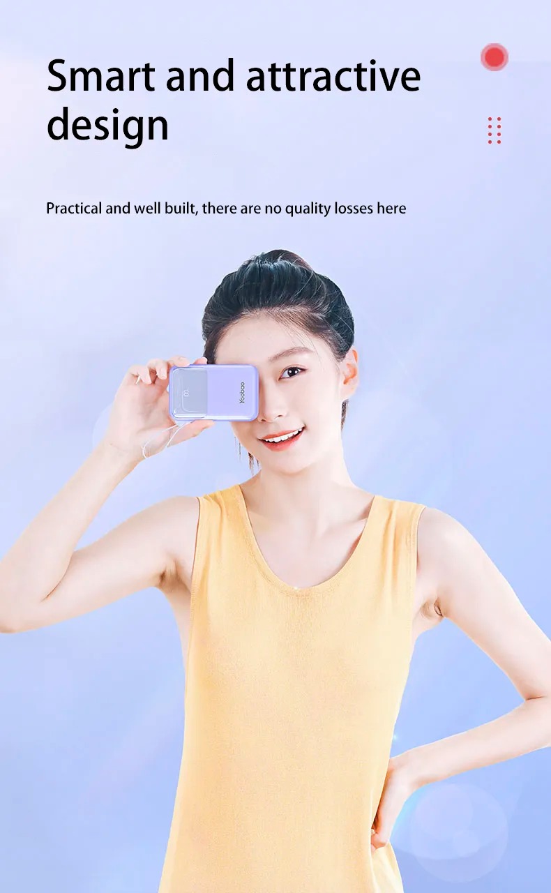 Pin Sạc Dự Phòng 20000mAh YOOBAO LQ20 30W – Công Nghệ Sạc Nhanh PD20W, QC3.0, SCP22.5W, Màn Hình Hiển Thị, Có Kèm Dây Sạc