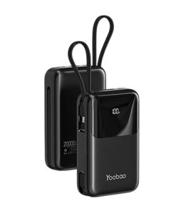 Pin Sạc Dự Phòng 20000mAh YOOBAO LQ20 30W – Công Nghệ Sạc Nhanh PD20W, QC3.0, SCP22.5W, Màn Hình Hiển Thị, Có Kèm Dây Sạc