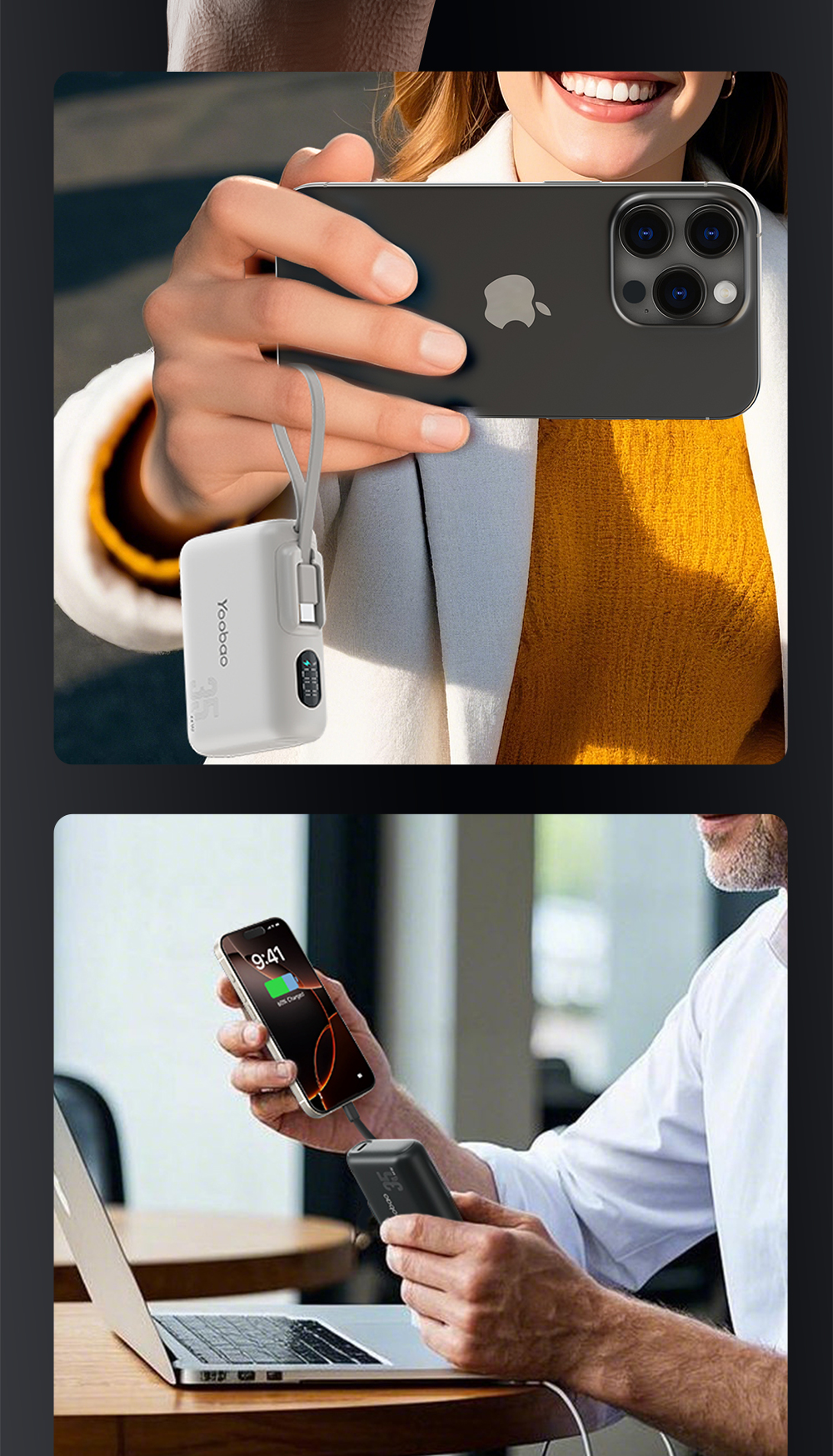 Mua pin sạc dự phòng Yoobao Q12 PRO chính hãng – sạc nhanh PD20W, 10000mAh, màn hình LED, hỗ trợ USB-C, QC3.0. Giao hàng toàn quốc, giá tốt!